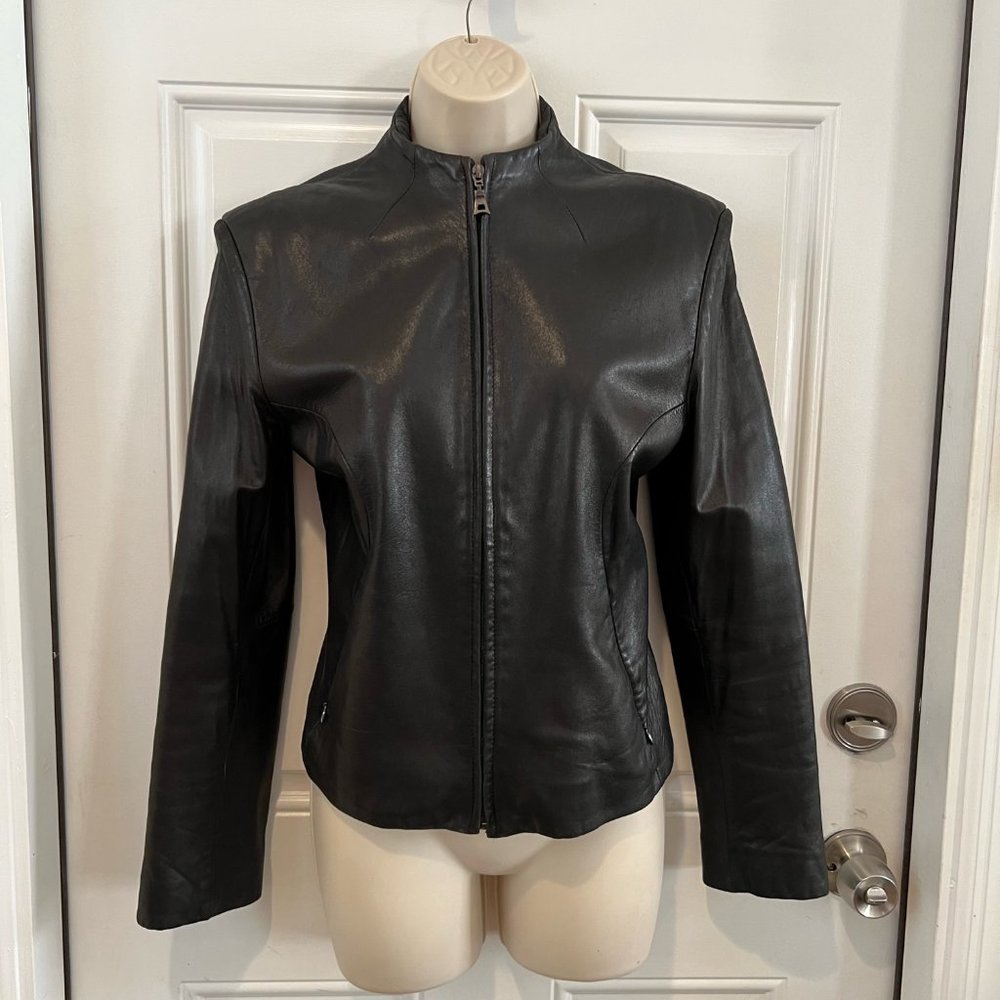 Reilly Olmes Butterly Ultrasoft Black Leather Jacket (M)